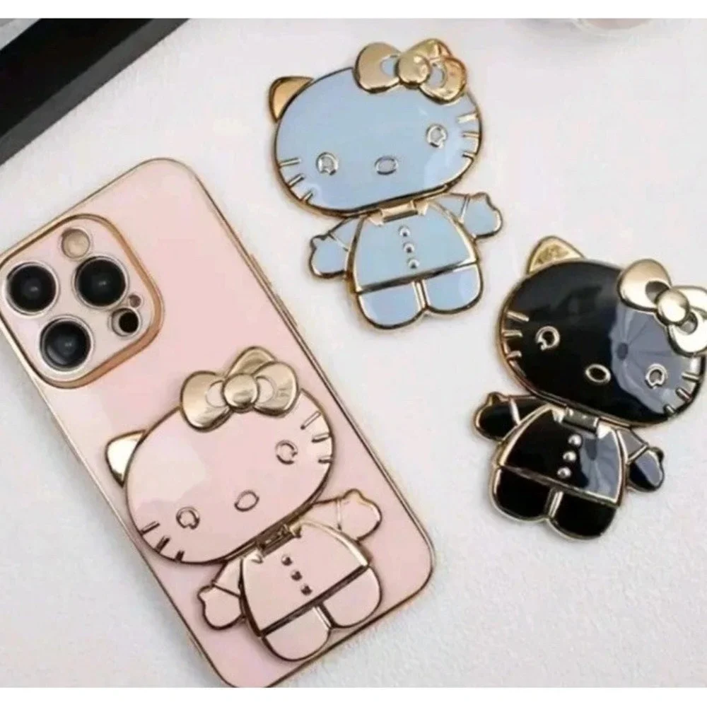 Cute Cat Kick Stand Mirror For Phone‎